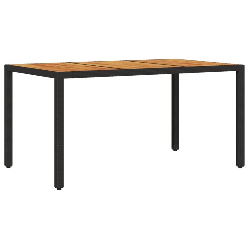 Casa si Gradina - Gradina si terasa - Mobilier exterior - Seturi mobila gradina - Set mobilier gradina perne 5 piese negru poliratan/lemn acacia - Infinity.ro