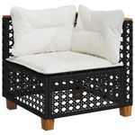 Casa si Gradina - Gradina si terasa - Mobilier exterior - Seturi mobila gradina - Set canapele de gradina cu perne, 7 piese, negru, poliratan - Infinity.ro