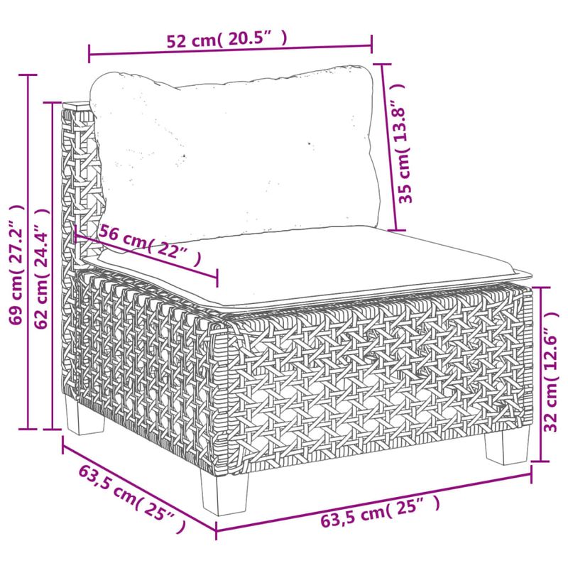 Casa si Gradina - Gradina si terasa - Mobilier exterior - Seturi mobila gradina - Set canapele de gradina cu perne, 7 piese, negru, poliratan - Infinity.ro
