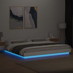 Casa si Gradina - Mobilier - Paturi si accesorii - Paturi - Cadru de pat cu lumini LED, alb, 180x200 cm, lemn prelucrat - Infinity.ro