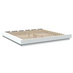 Casa si Gradina - Mobilier - Paturi si accesorii - Paturi - Cadru de pat cu lumini LED, alb, 180x200 cm, lemn prelucrat - Infinity.ro