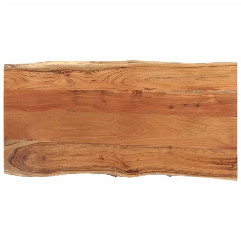 Casa si Gradina - Mobilier - Feronerie si accesorii mobila - Blat masa 80x40x2,5 cm dreptunghiular lemn acacia margine vie - Infinity.ro