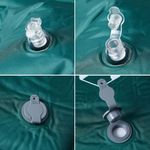 Sport si Outdoor - Camping - Saltele si accesorii pentru somn - Saltele camping - Saltea de camping auto-gonflabila cu perna integrata, verde - Infinity.ro