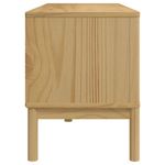 Casa si Gradina - Mobilier - Comode si corpuri - Comode - Dulap TV "FLORO", maro ceruit, 114x43x55 cm, lemn masiv de pin - Infinity.ro