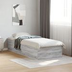 Casa si Gradina - Mobilier - Paturi si accesorii - Paturi - Cadru de pat, gri sonoma, 90x200 cm, lemn prelucrat - Infinity.ro