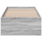 Casa si Gradina - Mobilier - Paturi si accesorii - Paturi - Cadru de pat, gri sonoma, 90x200 cm, lemn prelucrat - Infinity.ro