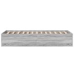 Casa si Gradina - Mobilier - Paturi si accesorii - Paturi - Cadru de pat, gri sonoma, 90x200 cm, lemn prelucrat - Infinity.ro