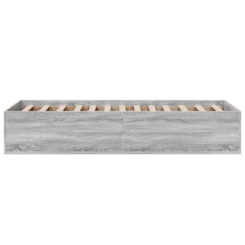 Casa si Gradina - Mobilier - Paturi si accesorii - Paturi - Cadru de pat, gri sonoma, 90x200 cm, lemn prelucrat - Infinity.ro