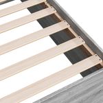 Casa si Gradina - Mobilier - Paturi si accesorii - Paturi - Cadru de pat, gri sonoma, 90x200 cm, lemn prelucrat - Infinity.ro