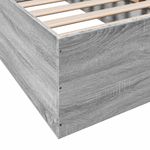 Casa si Gradina - Mobilier - Paturi si accesorii - Paturi - Cadru de pat, gri sonoma, 90x200 cm, lemn prelucrat - Infinity.ro
