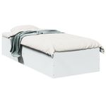 Casa si Gradina - Mobilier - Paturi si accesorii - Paturi - Cadru de pat, alb, 90x190 cm, lemn prelucrat - Infinity.ro