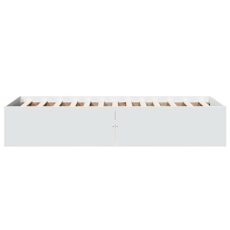 Casa si Gradina - Mobilier - Paturi si accesorii - Paturi - Cadru de pat, alb, 90x190 cm, lemn prelucrat - Infinity.ro