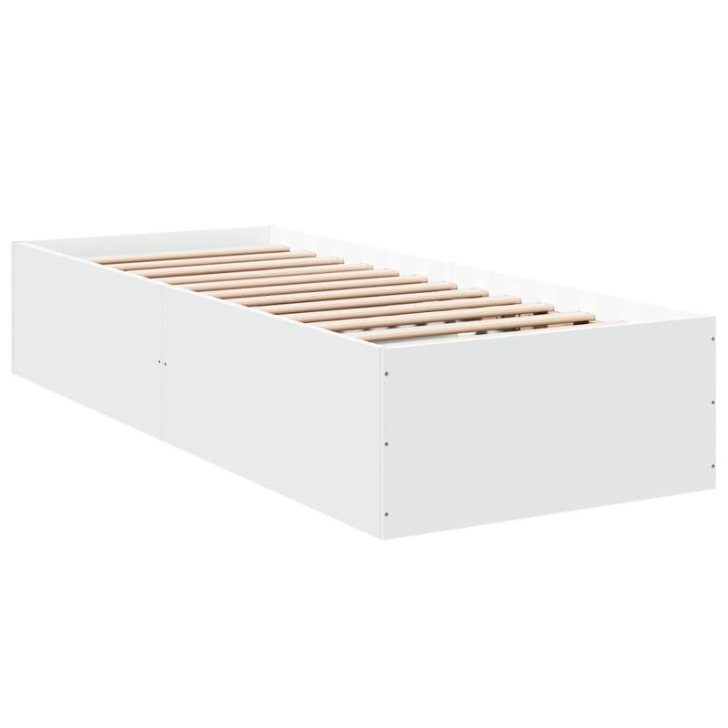Casa si Gradina - Mobilier - Paturi si accesorii - Paturi - Cadru de pat, alb, 90x190 cm, lemn prelucrat - Infinity.ro