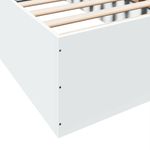 Casa si Gradina - Mobilier - Paturi si accesorii - Paturi - Cadru de pat, alb, 90x190 cm, lemn prelucrat - Infinity.ro