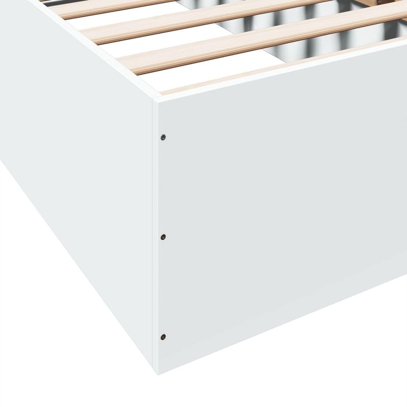 Casa si Gradina - Mobilier - Paturi si accesorii - Paturi - Cadru de pat, alb, 90x190 cm, lemn prelucrat - Infinity.ro