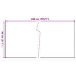 Casa si Gradina - Gradina si terasa - Garduri, panouri si accesorii - Paravan pentru balcon, antracit, 500x80 cm, poliratan - Infinity.ro