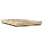 Casa si Gradina - Mobilier - Paturi si accesorii - Paturi - Cadru de pat, stejar sonoma, 140x200 cm, lemn prelucrat - Infinity.ro