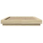 Casa si Gradina - Mobilier - Paturi si accesorii - Paturi - Cadru de pat, stejar sonoma, 140x200 cm, lemn prelucrat - Infinity.ro