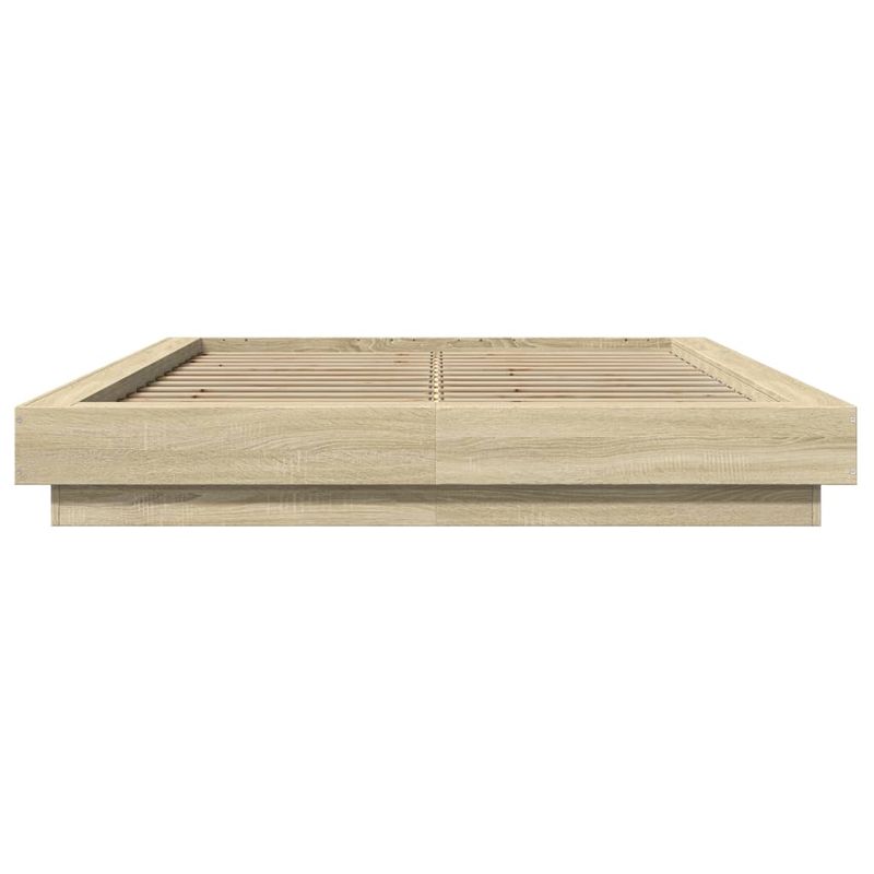 Casa si Gradina - Mobilier - Paturi si accesorii - Paturi - Cadru de pat, stejar sonoma, 140x200 cm, lemn prelucrat - Infinity.ro