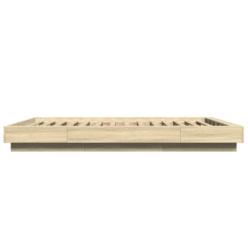 Casa si Gradina - Mobilier - Paturi si accesorii - Paturi - Cadru de pat, stejar sonoma, 140x200 cm, lemn prelucrat - Infinity.ro