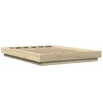 Casa si Gradina - Mobilier - Paturi si accesorii - Paturi - Cadru de pat, stejar sonoma, 140x200 cm, lemn prelucrat - Infinity.ro