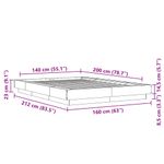 Casa si Gradina - Mobilier - Paturi si accesorii - Paturi - Cadru de pat, stejar sonoma, 140x200 cm, lemn prelucrat - Infinity.ro