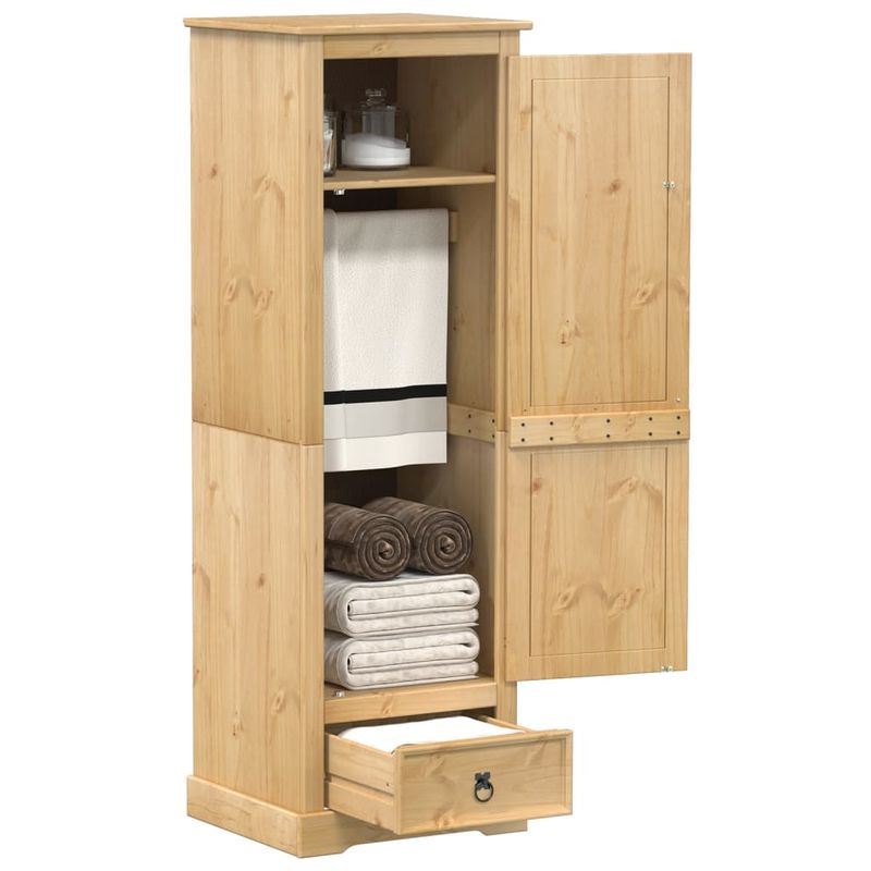 Casa si Gradina - Mobilier - Dulapuri si sifoniere - Sifoniere - Sifonier Corona, 55x50x170 cm, lemn masiv de pin - Infinity.ro