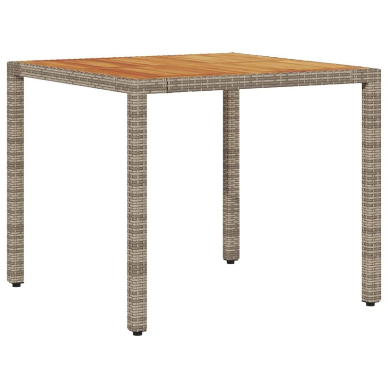 Casa si Gradina - Gradina si terasa - Mobilier exterior - Seturi mobila gradina - Set mobilier gradina cu perne 3 piese gri poliratan/lemn acacia - Infinity.ro