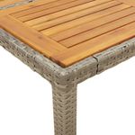 Casa si Gradina - Gradina si terasa - Mobilier exterior - Seturi mobila gradina - Set mobilier gradina cu perne 3 piese gri poliratan/lemn acacia - Infinity.ro
