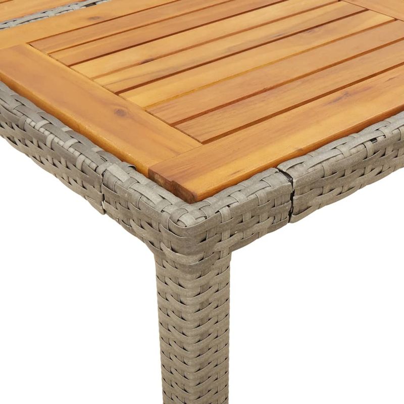 Casa si Gradina - Gradina si terasa - Mobilier exterior - Seturi mobila gradina - Set mobilier gradina cu perne 3 piese gri poliratan/lemn acacia - Infinity.ro