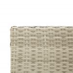 Casa si Gradina - Gradina si terasa - Mobilier exterior - Seturi mobila gradina - Canapea gradina cu masa/perne, forma de L poliratan gri deschis - Infinity.ro