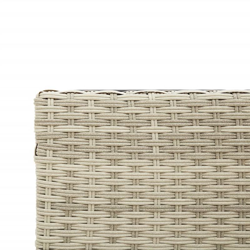 Casa si Gradina - Gradina si terasa - Mobilier exterior - Seturi mobila gradina - Canapea gradina cu masa/perne, forma de L poliratan gri deschis - Infinity.ro