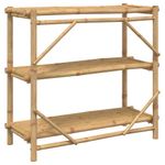 Casa si Gradina - Mobilier - Biblioteci si rafturi - Rafturi - Raft cu 3 niveluri, 100x40x90 cm, bambus - Infinity.ro
