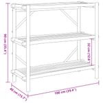 Casa si Gradina - Mobilier - Biblioteci si rafturi - Rafturi - Raft cu 3 niveluri, 100x40x90 cm, bambus - Infinity.ro