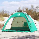 Sport si Outdoor - Camping - Corturi camping - Cort camping 4 persoane verde marin impermeabil setare rapida - Infinity.ro