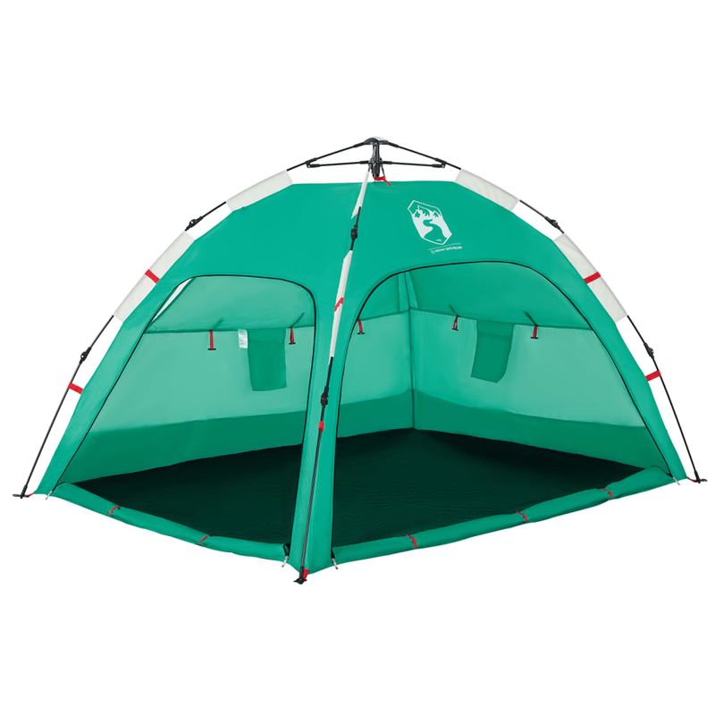 Sport si Outdoor - Camping - Corturi camping - Cort camping 4 persoane verde marin impermeabil setare rapida - Infinity.ro
