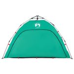 Sport si Outdoor - Camping - Corturi camping - Cort camping 4 persoane verde marin impermeabil setare rapida - Infinity.ro