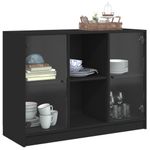 Casa si Gradina - Mobilier - Comode si corpuri - Comode - Servanta, negru, 102x37x75,5 cm, lemn prelucrat - Infinity.ro