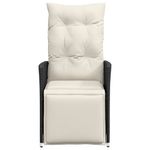 Casa si Gradina - Gradina si terasa - Mobilier exterior - Scaune si sezlonguri gradina - Scaune de gradina rabatabile cu perne, 2 buc., negru, poliratan - Infinity.ro