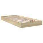 Casa si Gradina - Mobilier - Paturi si accesorii - Paturi - Cadru de pat, stejar sonoma, 75x190 cm, lemn prelucrat - Infinity.ro