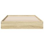 Casa si Gradina - Mobilier - Paturi si accesorii - Paturi - Cadru de pat, stejar sonoma, 75x190 cm, lemn prelucrat - Infinity.ro
