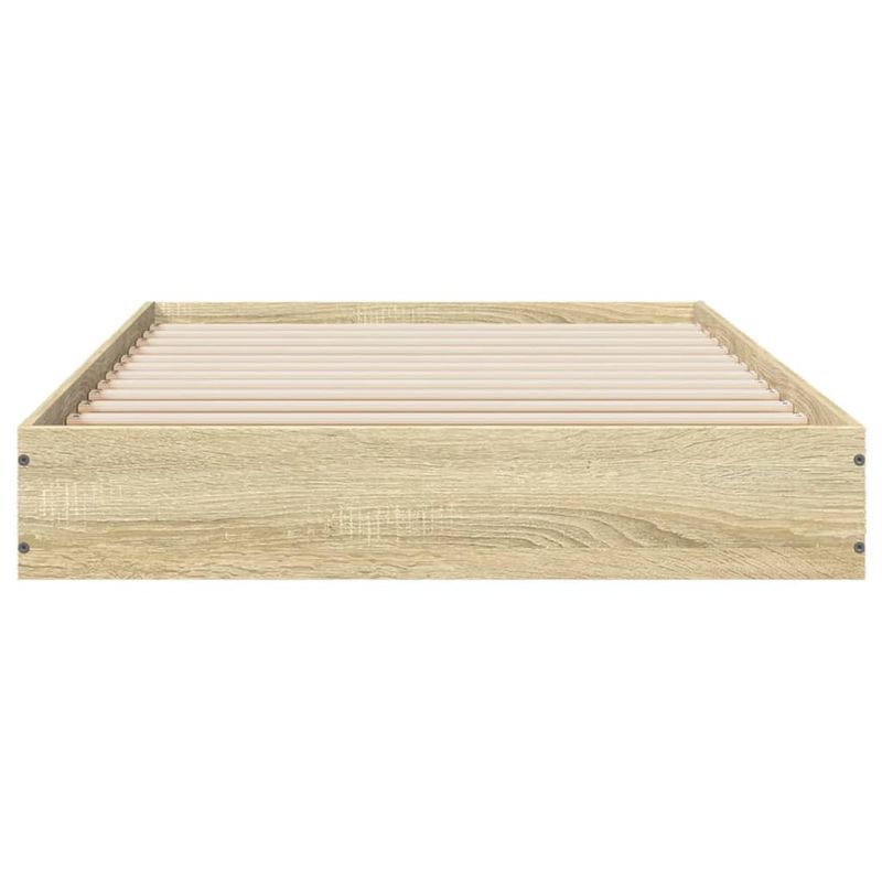 Casa si Gradina - Mobilier - Paturi si accesorii - Paturi - Cadru de pat, stejar sonoma, 75x190 cm, lemn prelucrat - Infinity.ro