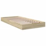 Casa si Gradina - Mobilier - Paturi si accesorii - Paturi - Cadru de pat, stejar sonoma, 75x190 cm, lemn prelucrat - Infinity.ro