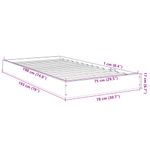 Casa si Gradina - Mobilier - Paturi si accesorii - Paturi - Cadru de pat, stejar sonoma, 75x190 cm, lemn prelucrat - Infinity.ro