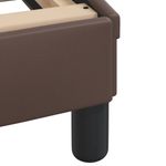 Casa si Gradina - Mobilier - Paturi si accesorii - Paturi - Pat cu saltea, maro, 160x200 cm, piele ecologica - Infinity.ro