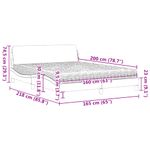 Casa si Gradina - Mobilier - Paturi si accesorii - Paturi - Pat cu saltea, maro, 160x200 cm, piele ecologica - Infinity.ro
