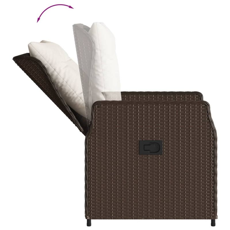 Casa si Gradina - Gradina si terasa - Mobilier exterior - Seturi mobila gradina - Set mobilier de gradina cu perne, 7 piese, maro, poliratan - Infinity.ro