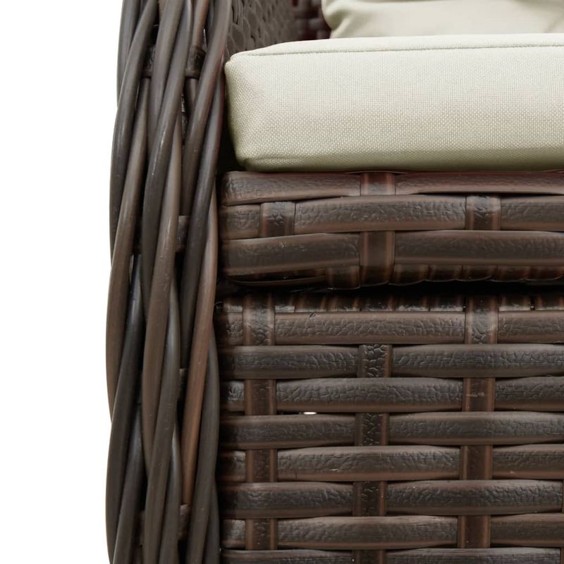 Casa si Gradina - Gradina si terasa - Mobilier exterior - Seturi mobila gradina - Set mobilier de gradina cu perne, 7 piese, maro, poliratan - Infinity.ro