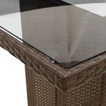 Casa si Gradina - Gradina si terasa - Mobilier exterior - Seturi mobila gradina - Set mobilier de gradina cu perne, 7 piese, maro, poliratan - Infinity.ro