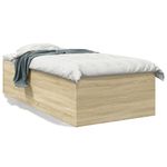 Casa si Gradina - Mobilier - Paturi si accesorii - Paturi - Cadru de pat, stejar sonoma, 90x190 cm, lemn prelucrat - Infinity.ro
